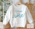 Personalised Whale “Is One” 1st Birthday Jumper – Baby Boy Ocean Theme Sweatshirt – Custom Name – Soft White Jumper – Sizes 6-12m to 4yrs