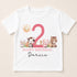 Children's clothing with the farm birthday shirt design