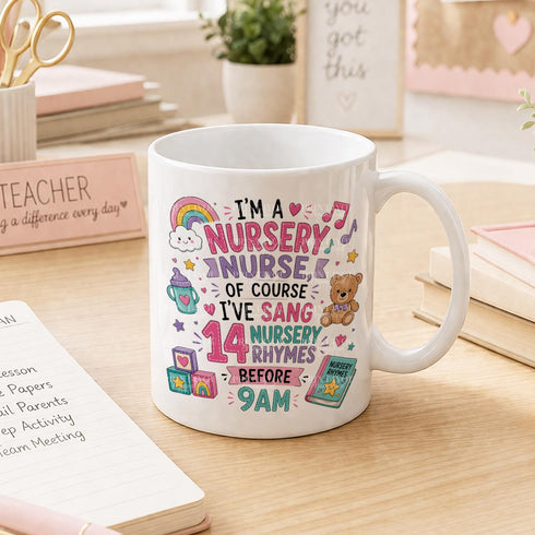 Nursery Nurse Mug – Personalised Mug With Custom Name – Early Years Gift