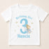 Children's clothing with the 3rd birthday girl shirt design