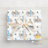 Personalised Safari Wrapping Paper – Jungle Animal Gift Wrap with Custom Name for 1st Birthday Boy