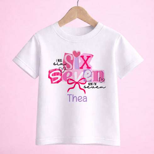 Children's clothing with the birthday t-shirt design