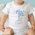 First Birthday Outfit – Personalised Baby Clothes – Soft Cotton Sleepsuit & Vest