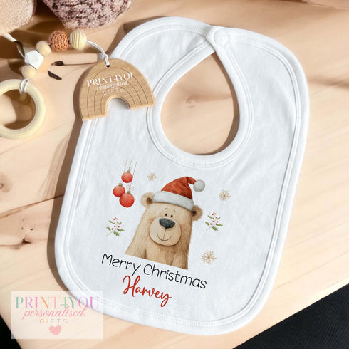 Personalised Baby Vest – Custom Name Baby Christmas Outfit | Soft Cotton Sleepsuit
