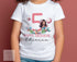 Personalised Mermaid Birthday T-Shirt ANY AGE - Cotton White Top, Any Age, Brown Skin Mermaid with a large printed number