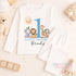 Personalised 1st Birthday Outfit – Safari Baby Boy Vest Bodysuit Cake Smash Set