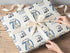 Personalised Golf Wrapping Paper, Custom Name Age Gift For Men
