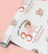 Personalised Ballerina Wrapping Paper, Custom Name Age Gift Wrap