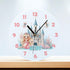 Personalised Acrylic Mermaid Clock for Girls Bedroom Ideal New Baby Gift 24.5cm Wide