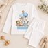 Personalised Birthday Pyjamas – Blue Safari Animal Print 1st Birthday PJs For Baby Boys - 6-12 months