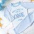 Personalised Blue Striped Children's Pyjamas "When I Wake Up I Will Be ...." with Blue Elephant