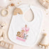 Girls 1st Birthday Pyjamas – Personalised Pink Safari Animals Pyjama Set - Vest
