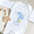 Personalised First Birthday T-Shirt Sleepsuit Vest Set - Blue Balloon Duck Design