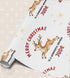 Personalised Christmas Wrapping Paper, Reindeer, Custom Name Gift Wrap