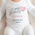 Happy Birthday Mummy, 1st Birthday as My Mummy, Sleepsuit Baby grow Bodysuit Vest, Mum Birthday, Mummy Birthday