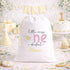 Personalised one derful birthday sack with name Alexia, little miss one derful gift bag, daisy 1st birthday girl drawstring sack