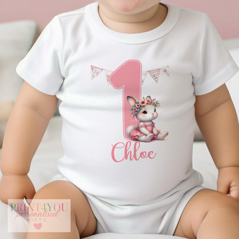Personalised First Birthday Outfit – Baby Birthday Clothes – Soft Cotton Baby Wear - Vest