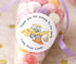 Personalised digger birthday thank you stickers, construction party bag labels, boys builder birthday favour stickers