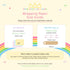 The image is a guide for wrapping paper size, providing information on the available sizes and the corresponding prices.