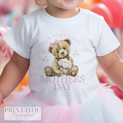 Our First Mother's Day Baby Outfit, Mummy and Daughter, Super Soft Cotton Vest, Bib, T-shirt or Sleepsuit - Create a Custom Set!