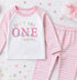 Girls 1st Birthday Pyjamas – Personalised Pink Birthday Pyjama Set With Custom Name