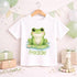 Personalised Frog T Shirt Kids Cute Green Frog Name Tee Baby Animal T Shirt Custom Name Top