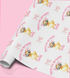 a pink background with a repeating pattern of a yellow duck wearing sunglasses and a bow. The pattern is composed of multiple instances of the duck and the text "Happy 9th Birthday Lani".