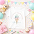 Personalised Ice Cream Shirt – Kids Birthday Party Clothes With Pastel Design - 6-12 months T-shirt
