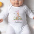 Personalised First Birthday Outfit – Soft Cotton Baby Sleepsuit, Vest & Bib