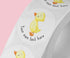 Personalised Yellow Duck Stickers - 5cm High Gloss Waterproof for Party Bags Gifts