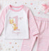 Personalised Duck Birthday Pyjamas – Girls Pink Striped Pyjama Set With Custom Name - 6-12 months