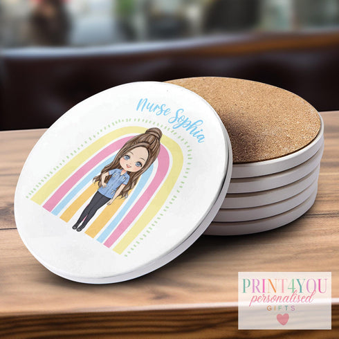 Personalised Nurse Mug with Custom Skin Tones Hair Shades - Thoughtful Thank You Gift for International Nurses Day