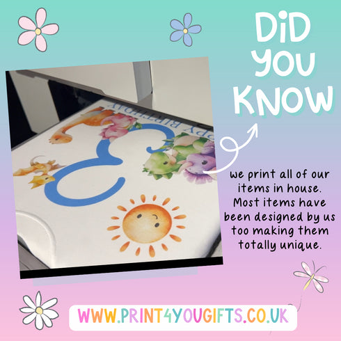 a birthday card with a picture of a sun and flowers