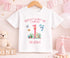 Personalised 1st Birthday Pyjamas – Pink Striped Under The Sea PJs For Girls - Vest