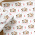 Personalised animal birthday wrapping paper for girls, custom age birthday gift wrap with dog, horse, giraffe and hedgehog, name and special message