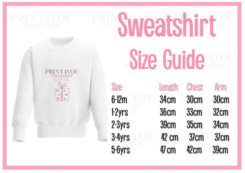 Personalised Second Birthday Jumper, Birthday Sweatshirt for Children, I am Pink, Blue Farm Animals Number 2 Jumper