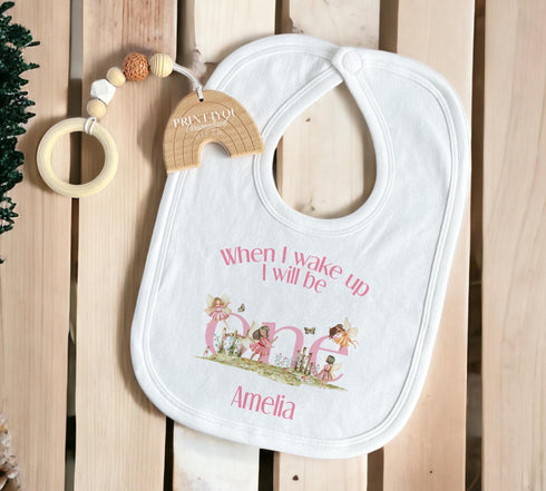 Personalised Fairy Birthday Pyjamas – Pink Girls 1st Birthday Outfit With Custom Name - Vest