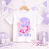 Children's clothing with the mermaid birthday t-shirt design