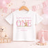 First Birthday Pyjamas – Personalised Pink Striped Soft Cotton Outfit For Girls - Vest