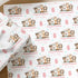 Personalised animal birthday wrapping paper for girls, custom age birthday gift wrap with dog, horse, giraffe and hedgehog, name and special message