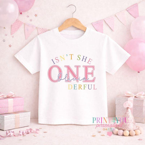 Girls 1st Birthday Pyjamas – Personalised Pink Birthday Pyjama Set With Custom Name