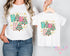 Matching Mummy and Me Christmas T-Shirts Personalised Family Xmas Tops
