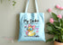 Personalised Duck Tote Bag Funny Gift, My Ducks Not In A Row Bag - Fuchsia Pink