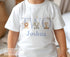 Safari Birthday T – Shirt – Personalised Kids Tee with Lion & Elephant Print