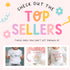 a baby's t - shirt with the words, check out the top sellers