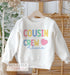 Personalized Cousins Crew Jumper - Matching Family Sweatshirt for Girls Holiday Topsss