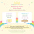The image is a guide for wrapping paper size, providing information on the available sizes and the corresponding prices.