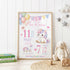 Personalised Unicorn Poster – Custom Baby Birth Stats Print | Nursery Wall Art A3 A2 A1