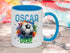 Personalised Football Mug for Boys with Blue Handle - Ideal Gift for Young Football Fans