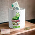 Personalised Ceramic White Money Box Coin Bank - Cute Caterpillar